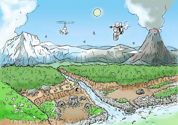 �ɂ傫�ɂ傫 ���P�̓����� ���E