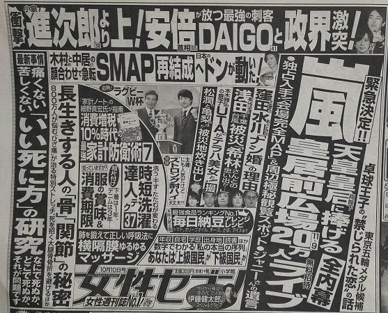 女性セブン 広告 政治