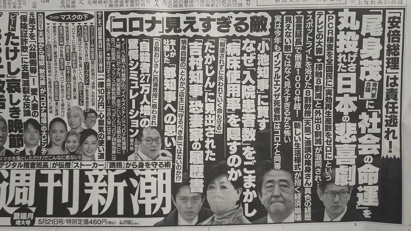 週刊新潮 広告 政治