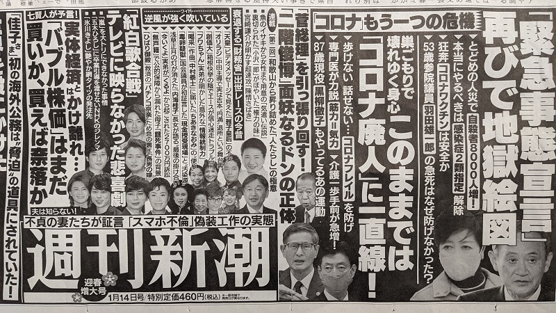 週刊新潮 広告 政治