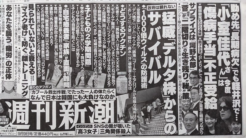 週刊新潮 広告 政治