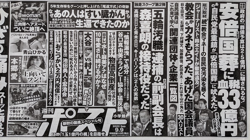 週刊ポスト 広告 政治