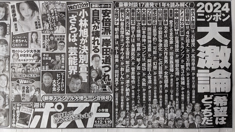 週刊ポスト 広告 政治