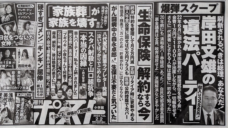 週刊ポスト 広告 政治