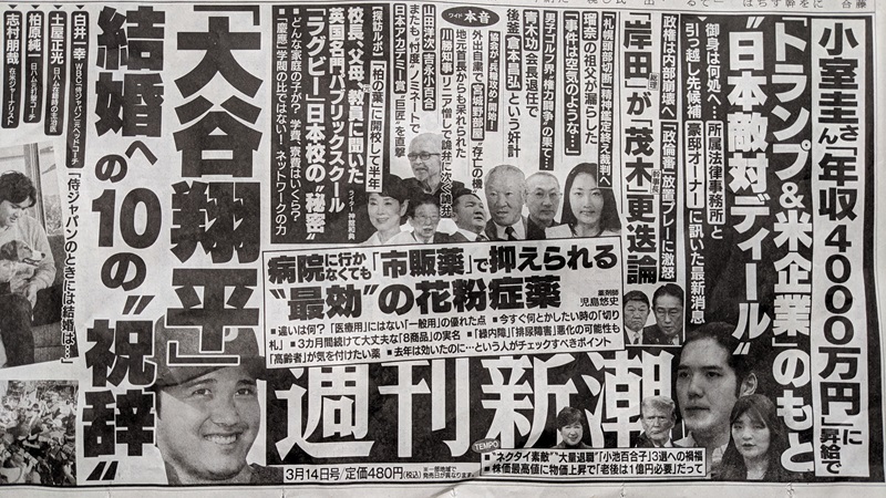 週刊新潮 広告 政治
