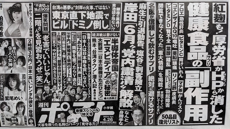 週刊ポスト 広告 政治