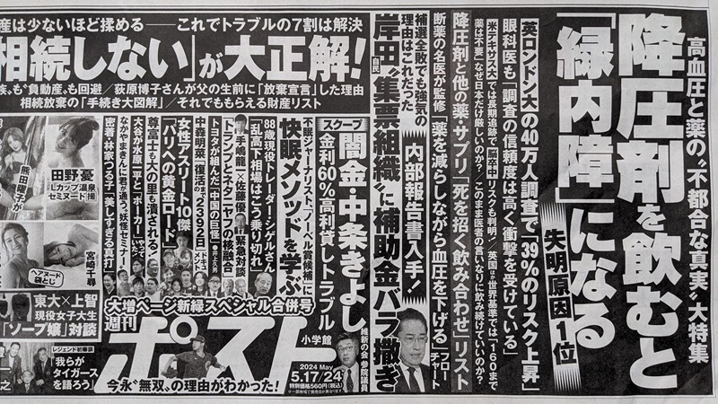 週刊ポスト 広告 政治