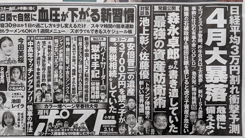 週刊ポスト 広告 政治