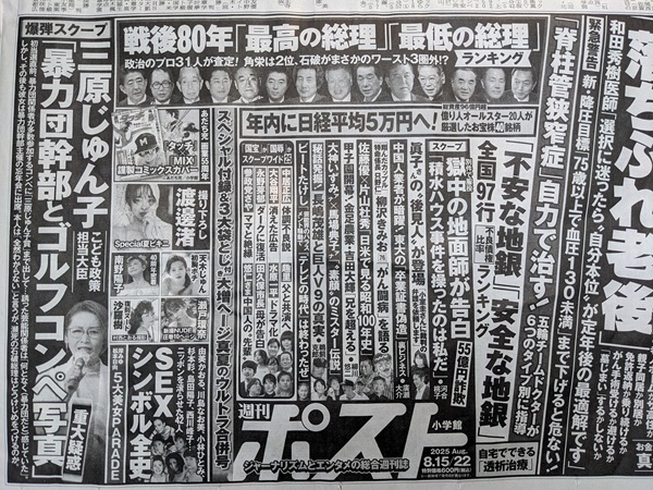 週刊ポスト 広告 政治